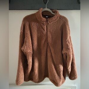 Lands' End Tan Sherpa Jacket